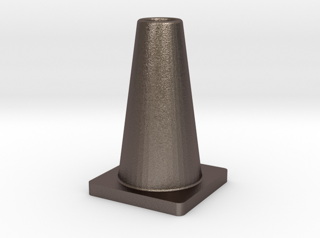 Pylon in Polished Bronzed Silver Steel