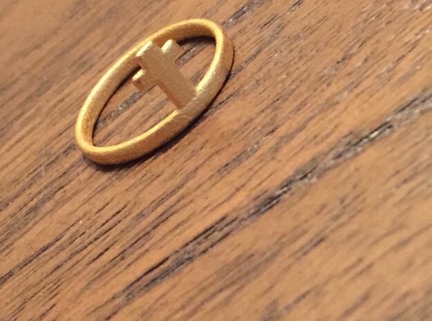 Crossring (approx. size 11) in 14K Yellow Gold