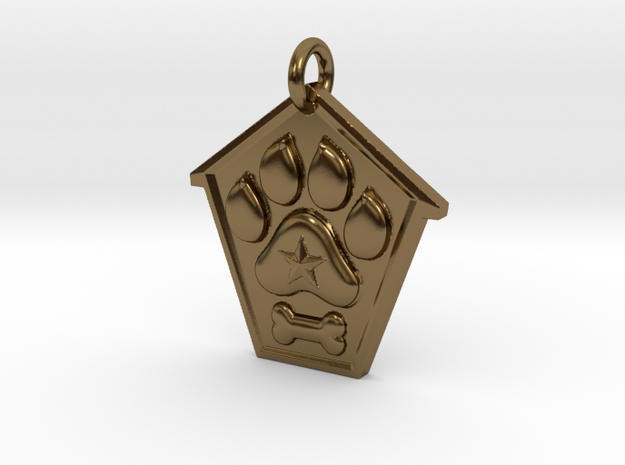 Pup Tag Nero in Polished Bronze