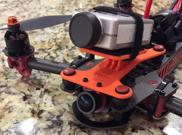 Dynamic Camera Mount For Vortex 285 in Orange Processed Versatile Plastic