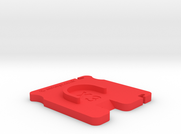 Dji Inspire X3 Gimbal Lock V3 in Red Processed Versatile Plastic
