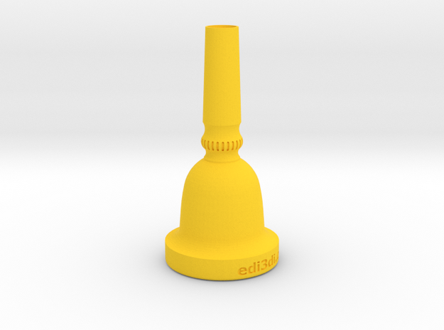 Contrabass Tuba Mouth Piece in Yellow Processed Versatile Plastic