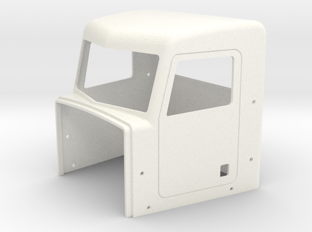 Pete Style Extended Day Cab in White Processed Versatile Plastic