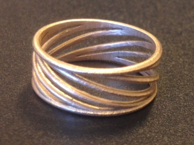 Ring Twist v1 in Natural Bronze