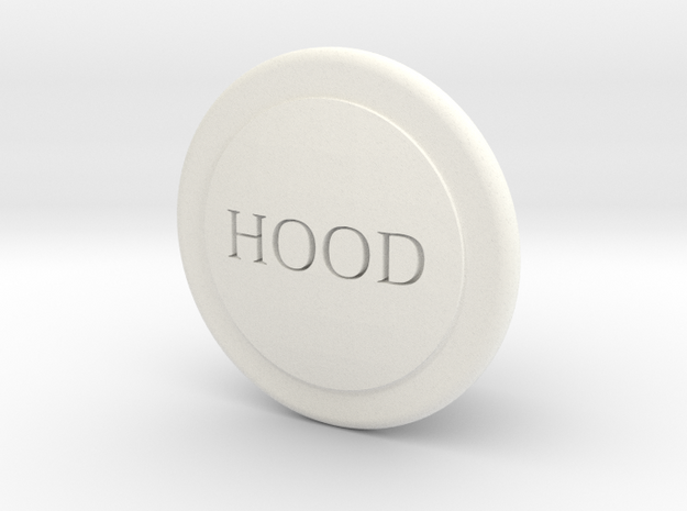 Fj Hood Release Knob in White Processed Versatile Plastic