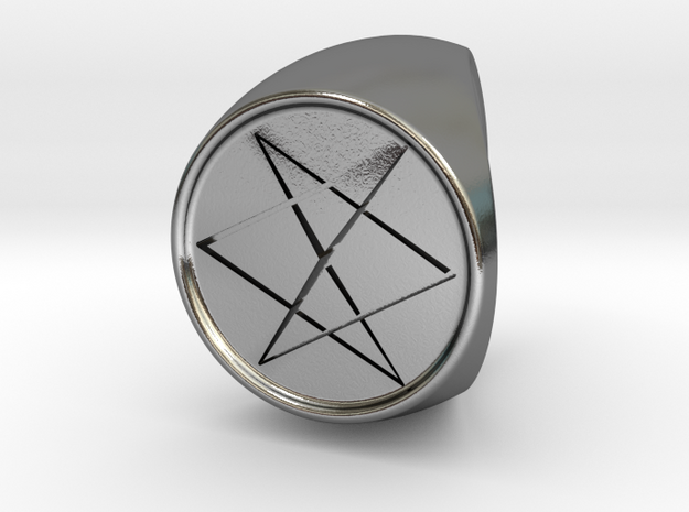 Custom Signet Ring 10 in Polished Silver