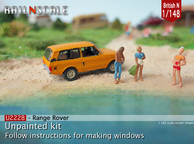 Range Rover (British N 1:148) in Smooth Fine Detail Plastic