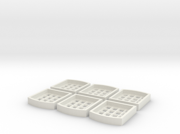 Window Inserts For S2 Centre Part in White Natural Versatile Plastic