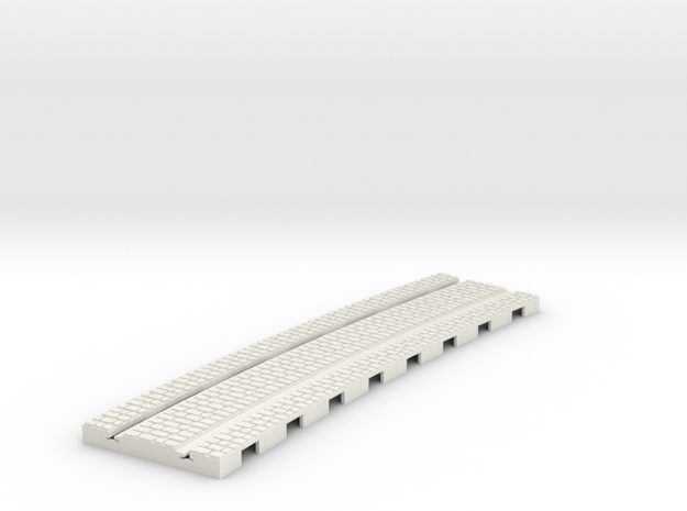 P-165stw-curved-610r-tram-track-12d-100-w-1a in White Natural Versatile Plastic