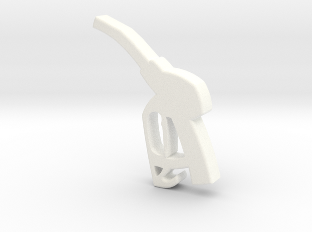 Refueling Gun in White Processed Versatile Plastic