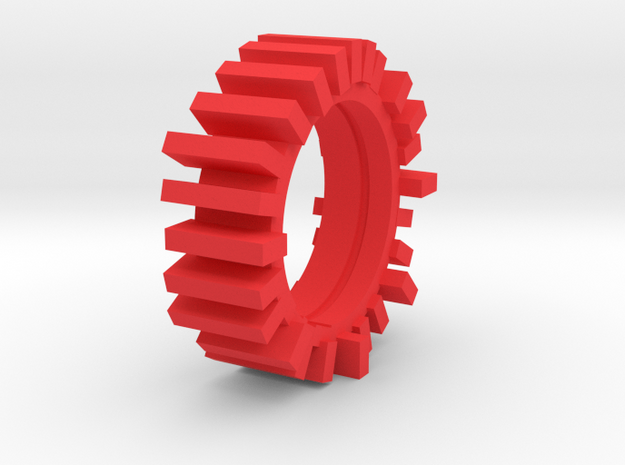 Ring2 in Red Processed Versatile Plastic