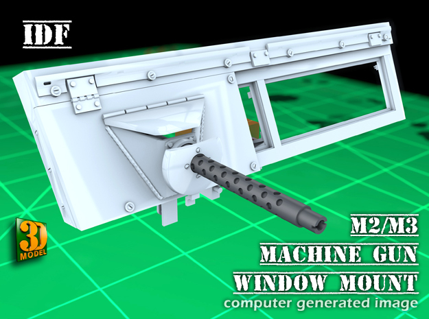 IDF 30cal MG-Window mount (1:35) in Tan Fine Detail Plastic