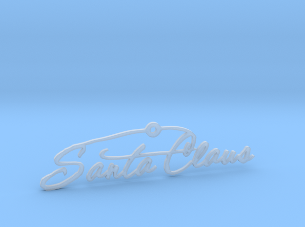 Santa Signature 1 in Tan Fine Detail Plastic