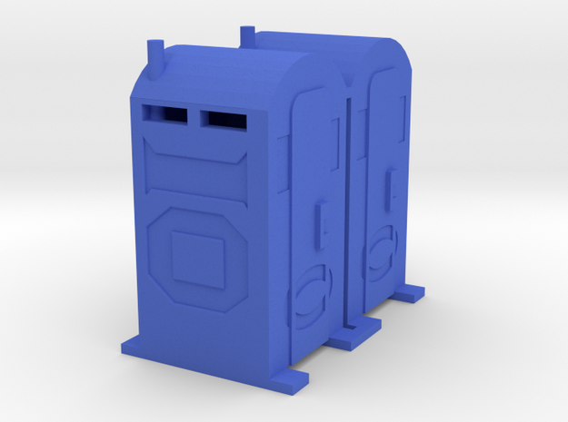 PortaPotty - 'O' 48:1 Scale Qty (2) in Blue Processed Versatile Plastic