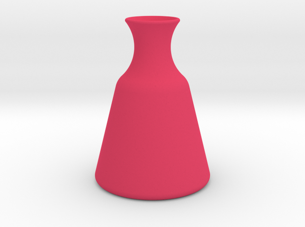 Vase 3 H in Pink Processed Versatile Plastic