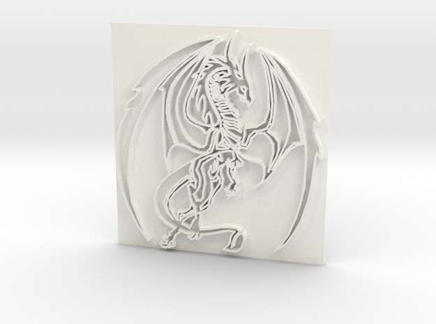 Dragon2 in White Processed Versatile Plastic