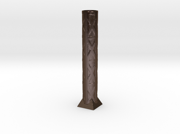 40x199 Beam Vase in Polished Bronze Steel