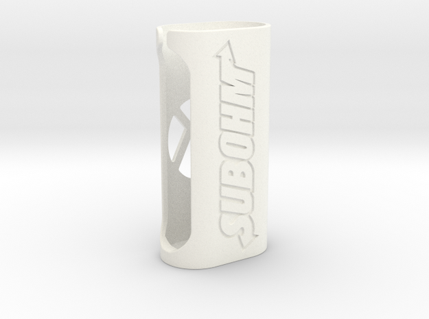 Subox case (Subohm design)  in White Processed Versatile Plastic