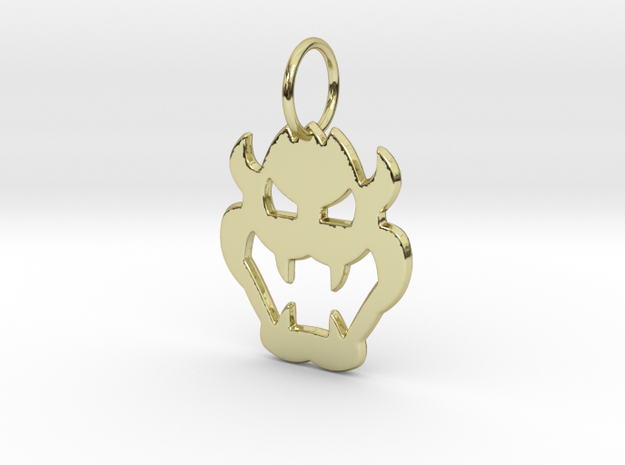 Bowser Pendant in 18k Gold Plated Brass