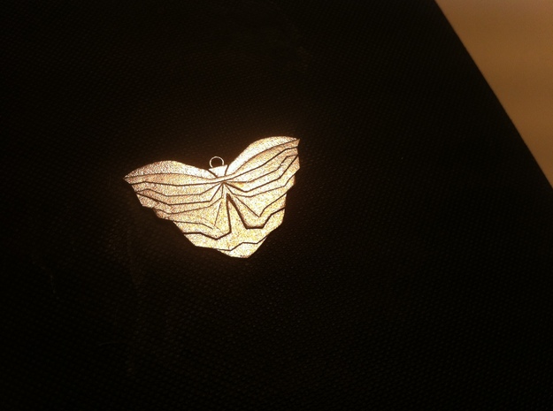 Butterfly pendant in Natural Silver