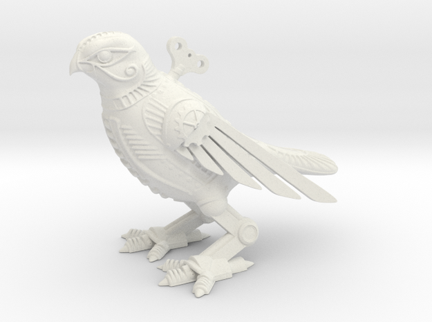 Horus Steampunk Falcon in White Natural Versatile Plastic