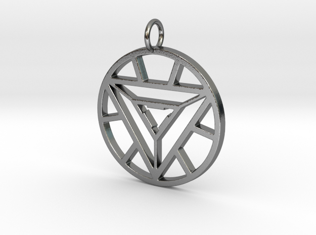 Iron Man Arc Reactor in Polished Silver