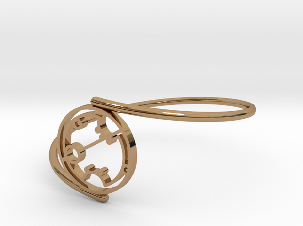 Sharon - Bracelet Thin Spiral in Polished Brass