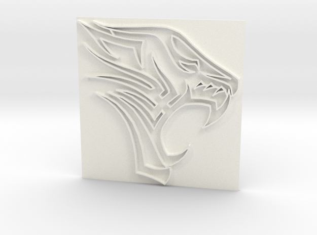Tiger2 in White Processed Versatile Plastic