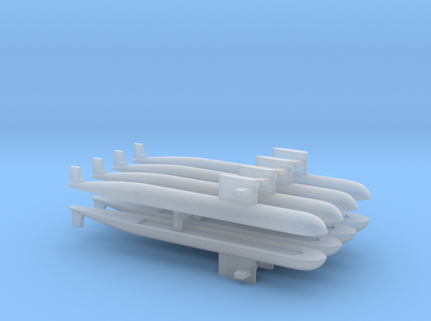 PLA[N] 093 Submarine x 8, 1/6000 in Tan Fine Detail Plastic