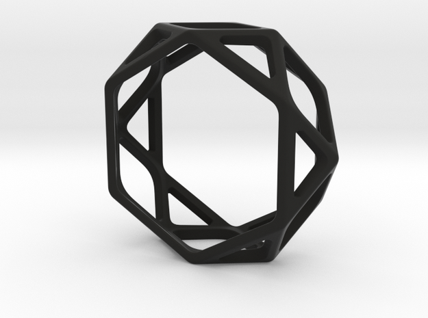 Structural Ring size 10,5 in Black Natural Versatile Plastic