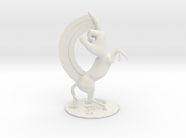 F-Unicorn in White Natural Versatile Plastic