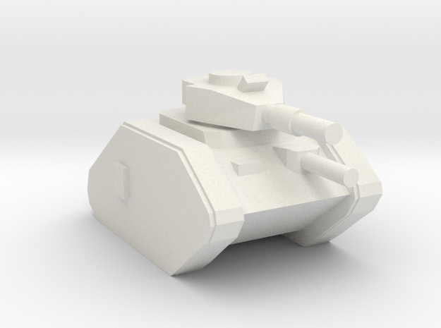 [5] Main Battle Tank in White Natural Versatile Plastic