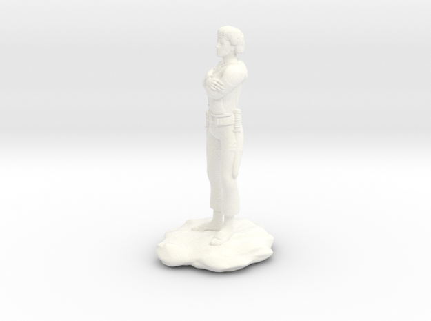 Halfling Rogue with Dual Shortswords in White Processed Versatile Plastic