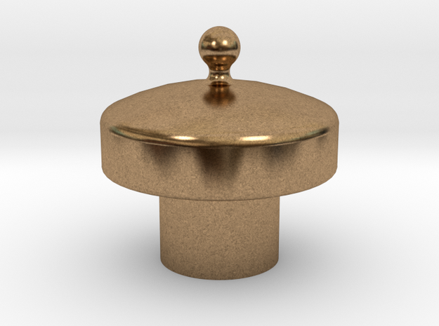 No. 23 Sand Dome Lid .625 Plus 1% in Natural Brass