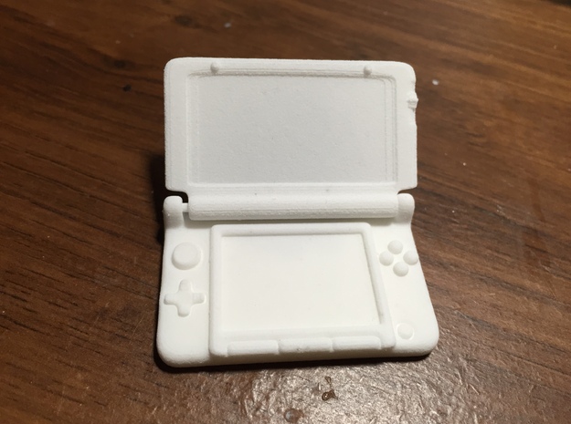 Mini Nintendo 3dsXL: 1/4 Scale in White Natural Versatile Plastic