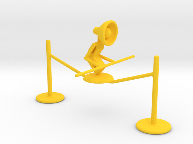 Lala "Walking on rope" - DeskToys in Yellow Processed Versatile Plastic