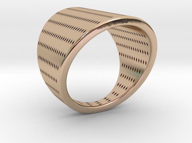 EMI Ring Nº10 in 14k Rose Gold Plated Brass