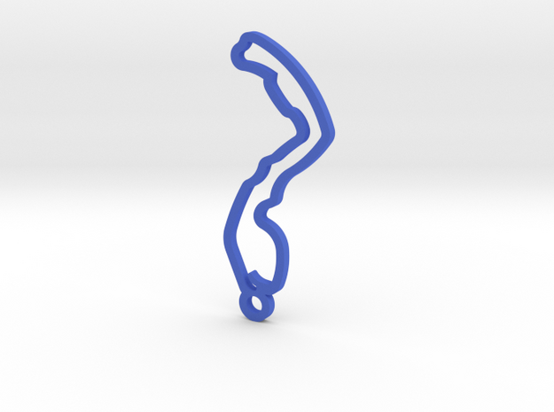 Circuit De Monaco Key Chain in Blue Processed Versatile Plastic