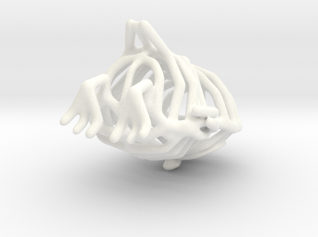 Owl Armature in White Processed Versatile Plastic