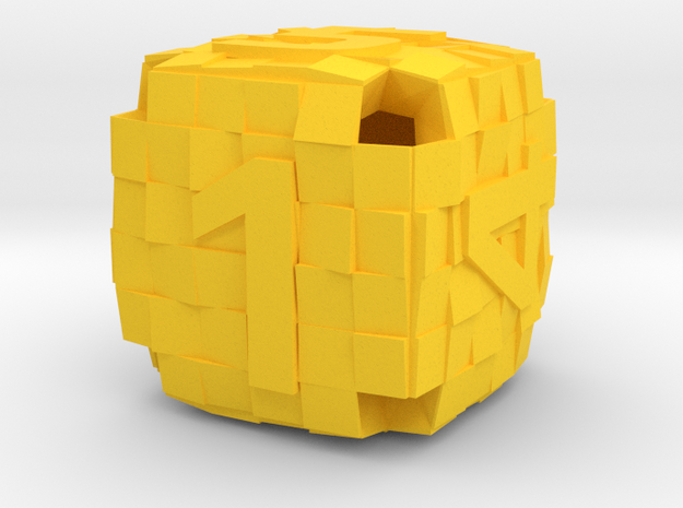 D6 Tiles in Yellow Processed Versatile Plastic