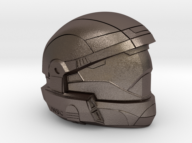 Halo 3 Odst custom 1/6 scale helmet in Polished Bronzed Silver Steel