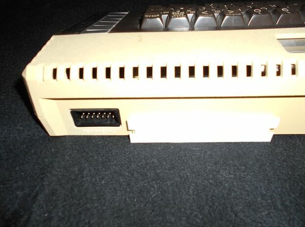 Atari 600/800XL Parallel Bus Cover in White Processed Versatile Plastic