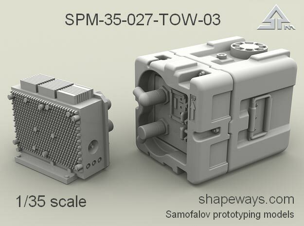 1/35 SPM-35-027-TOW-03 TOW battery in Clear Ultra Fine Detail Plastic