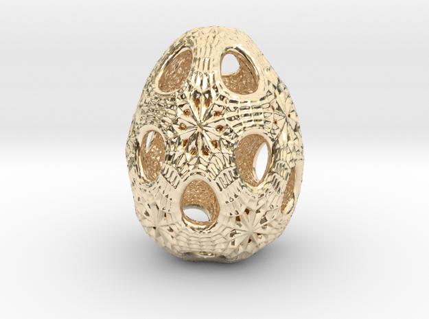 Christmas egg 1 in 14K Yellow Gold