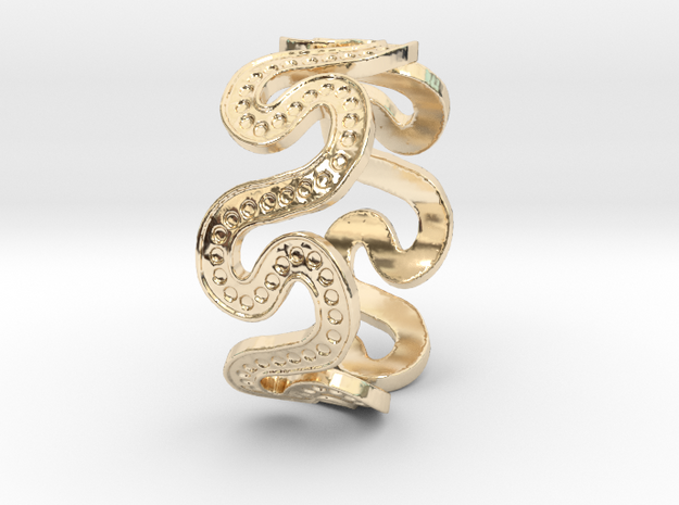 Snake7 Ring Size 12 in 14K Yellow Gold
