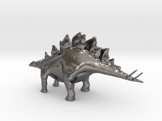 Replica Toys Dinosaurs Stegosaurus Full Color  in Polished Nickel Steel