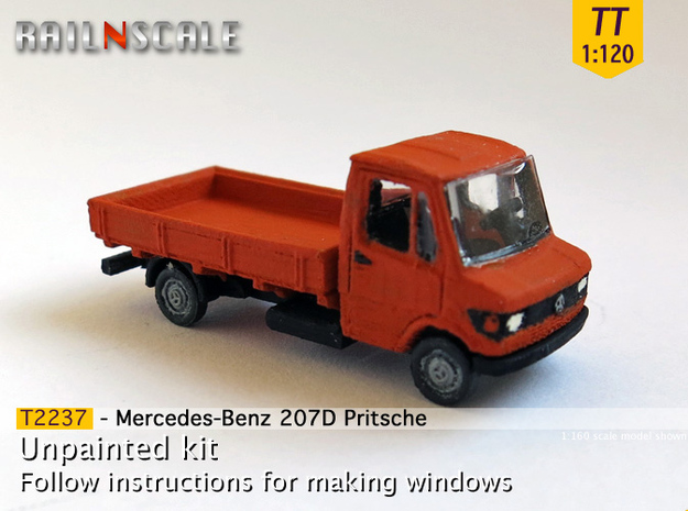 Mercedes-Benz 207D Pritsche (TT 1:120) in Tan Fine Detail Plastic