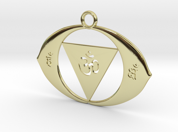 AJNA Chakra in 18k Gold Plated Brass