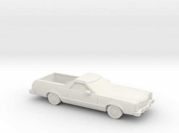 1/87  1977-79 Ford Ranchero in White Natural Versatile Plastic