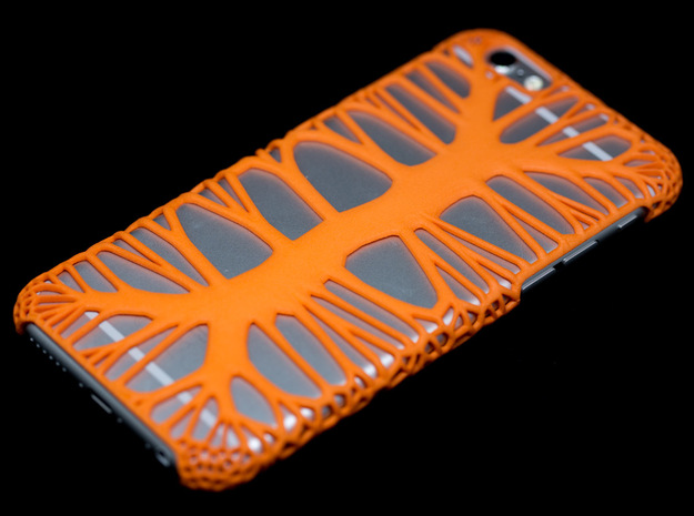 iPhone6 Case Endless Tree (Extreme Voronoi Ed.) in Orange Processed Versatile Plastic